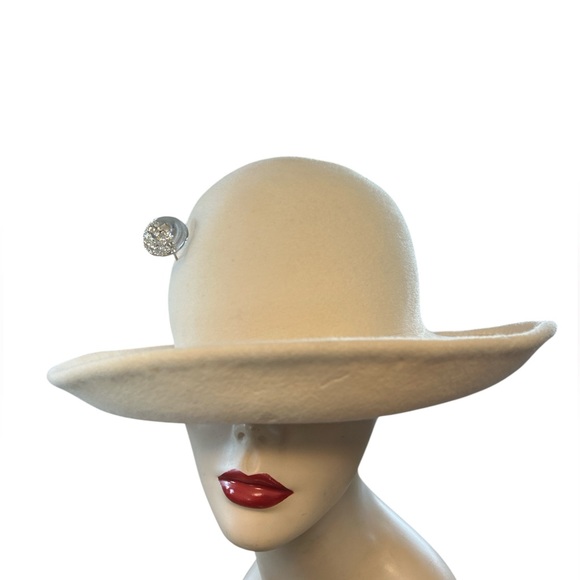 Vintage Frank olive wool felt hat